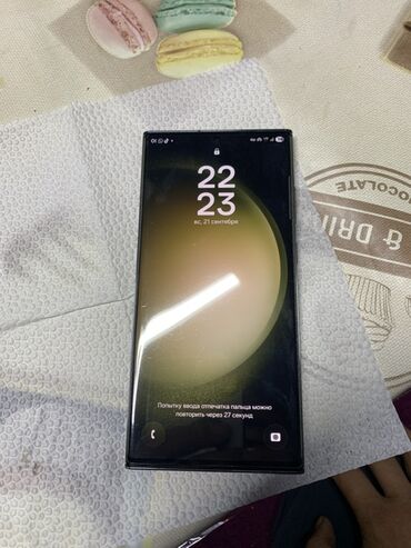 сколько стоит телефон верту оригинал: Samsung Galaxy S23 Ultra, түсү - Жашыл