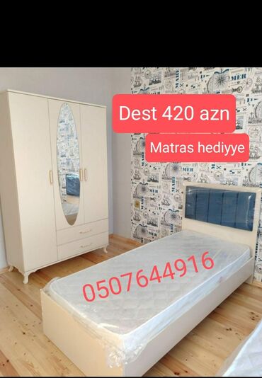 Yataq otağı dəstləri: İkinəfərlik çarpayı, Termo, 2 tumba, Dolab, Azərbaycan, Yeni -da lalafo.az — 14 Yataq otağı dəstləri: İkinəfərlik çarpayı, Termo, 2 tumba, Dolab, Azərbaycan, Yeni — 14