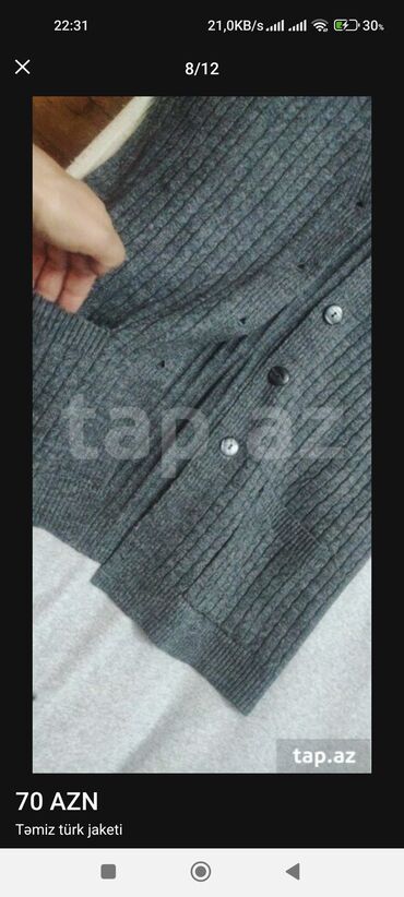 Jiletlər: Jilet, Bershka, L, rəng - Boz — 8