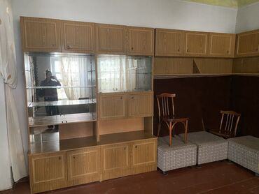 стенки в зал: Гарнитур для зала, Шкаф, ДСП, цвет - Коричневый