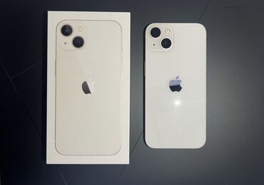 Apple iPhone: IPhone 13, Б/у, 128 ГБ, Белый, Коробка, 90 %