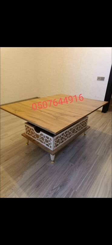 Masalar: Jurnal masası, Yeni, Açılan, Laminat, Dördbucaq masa — 5