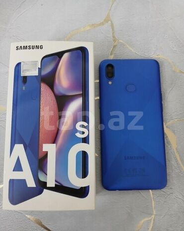 airpods 2 sol: Samsung Galaxy A10s, 32 GB, rəng - Göy, Barmaq izi