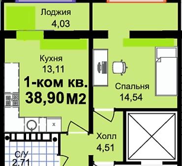 2026: 1 комната, 38 м², Технопарк Элитка, 5 этаж, Свежий ремонт — 6