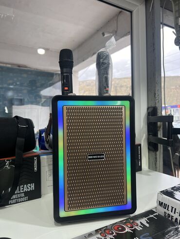 Səsgücləndirici və qəbuledicilər: Karaoke dinamik Blutuz☑️ Usb☑️ Sd☑️ Radio☑️ Mikrafon 2 ədəd☑️ Led