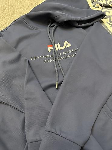 tech flecee: Мужской спортивный костюм, L, Fila, Б/у, цвет - Синий, Самовывоз — 1
