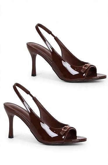 air green: Elegantne ženske sandale sa štiklom - Model: slingback sandale sa — 1