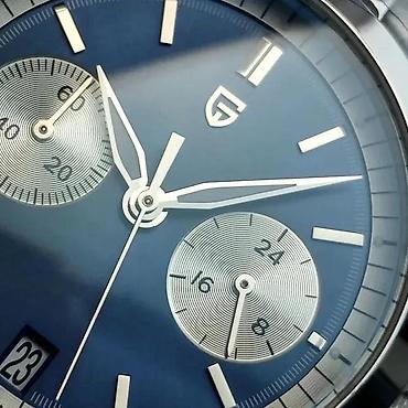 Ručni satovi: PAGANI DESIGN PD-1775 - 37.5mm - Plava - Seiko VH64 Potpuno nov muški — 8