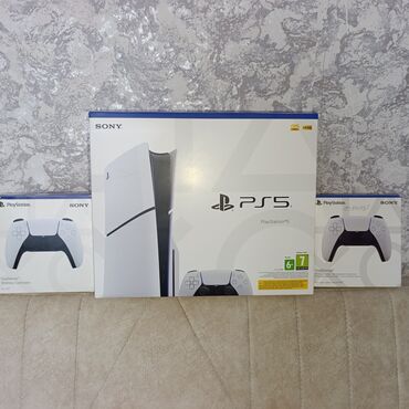 PS5 (Sony PlayStation 5): 2 pultla PS5 slim ideal qutusunda tam komplekt 400+ oyun online
