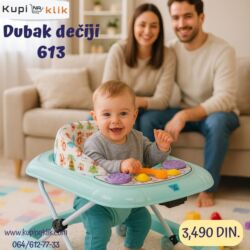Ostali dečiji nameštaj: Dubak dečiji 613 - Model sa stabilnim okvirom i više točkića za lakše — 3