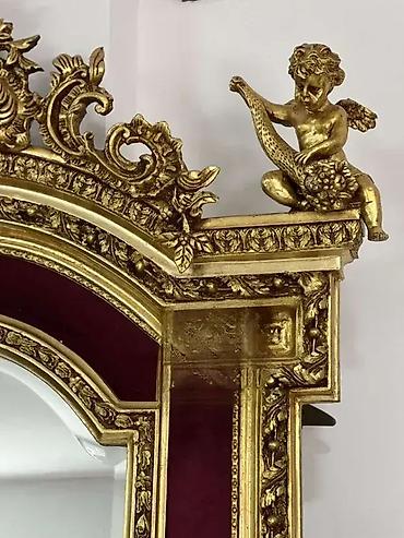 tabure krevet: Stilsko ogledalo sa prelepim ukrasima 135 x 250cm Odlicno stanje — 10