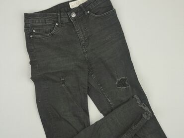 spodnie czarne jeans: Jeansy, Esmara, S, stan - Dobry