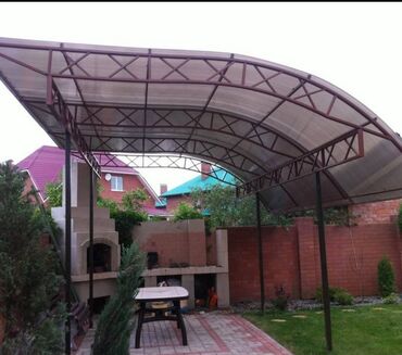 Навесы: Навес, Арочный, Металл, Поликарбонат, Установка at lalafo.kg — 9 Навесы: Навес, Арочный, Металл, Поликарбонат, Установка — 9