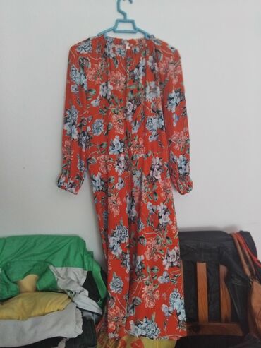 haljina svila: M (EU 38), bоја - Šareno, Drugi stil, Dugih rukava