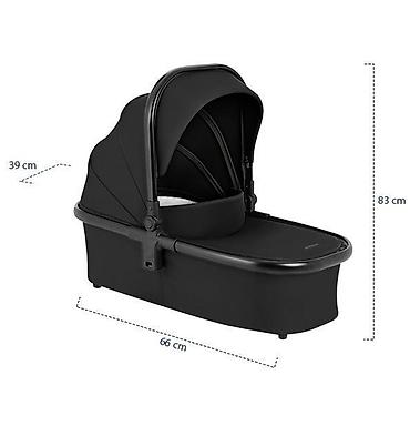 Kolica za bebe: KIKKA BOO Kolica KARA black set 2u1 sa tvrdom korpom – SKU: KKB2 — 24