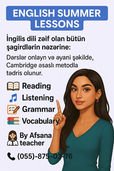 репетитор начальных классов на дому: Repetitor, Azərbaycan dili, İmtahanlara hazırlıq
