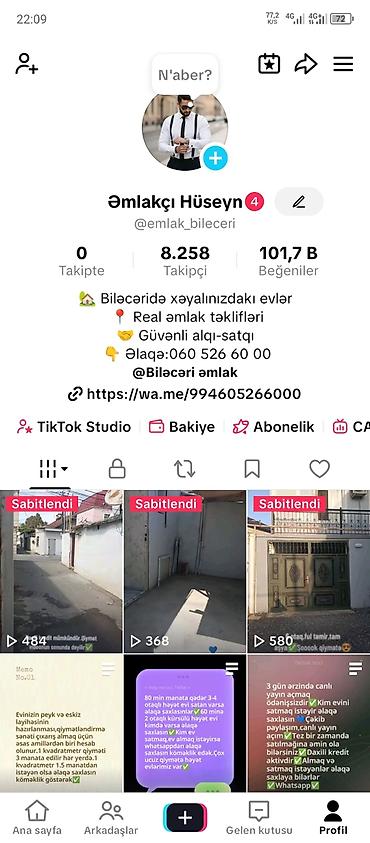 Maklerlər: Xidmət: Biləcəri ərazisində daşınmaz əmlak üzrə peşəkar vasitəçilik — 1