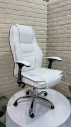 Ofis və oyun kresloları: Yeni, Təkərli, Qolları tənzimlənir, Dəri — 7