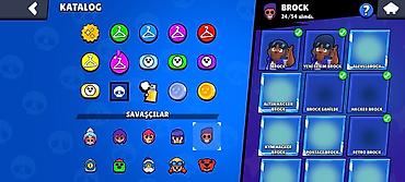 brawl stars 2: Brawl Stars oyun hesabı. Hesabın ekran görüntülərinə əsasən aşağıdakı — 3