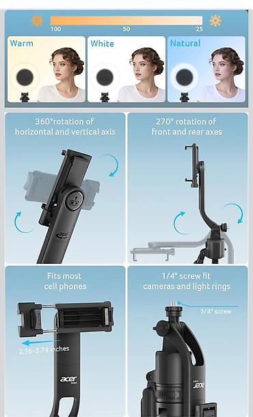 android auto: Acer Gadget Auto Face Tracking Tripod iPhone, Android telefonlar və — 4