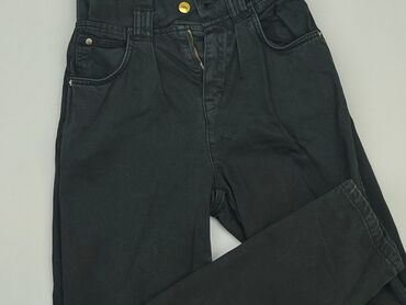 czarne jeansy z przetarciami: Jeansy, Bershka, XS, stan - Dobry