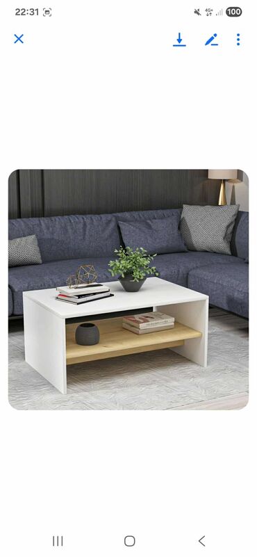 Stolovi: Apollon - White, Sapphire Oak White Sapphire Oak Coffee Table 100% — 15