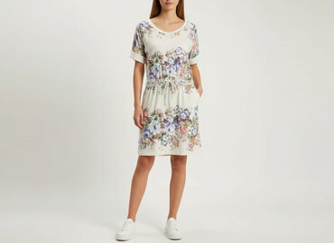 tanie tuniki dla puszystych: Blue shadow, Women`s dress, size M