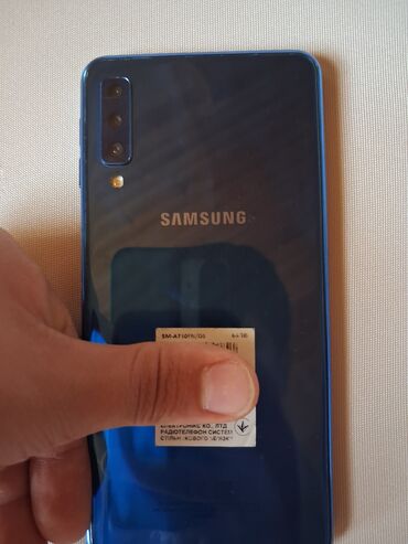 Samsung: Samsung Galaxy A7 2018, 64 GB, rəng - Göy