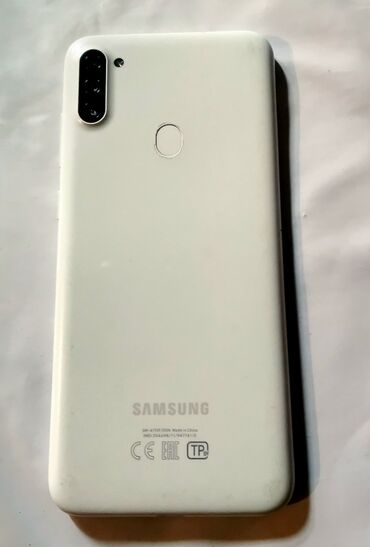 Samsung: Samsung Galaxy A11, Б/у, 32 ГБ, цвет - Белый, 2 SIM