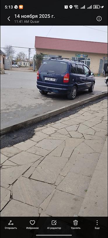 ucuz avtomat maşınlar: Opel Zafira – 7 yerlik ailə miniveni Texniki xüsusiyyətlər: - Kuzov — 1