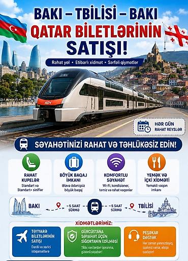 189 yuk dashima: Təyyarə və Qatarlara bilet satışı təşkil olunur. İstər ölkədaxili — 2