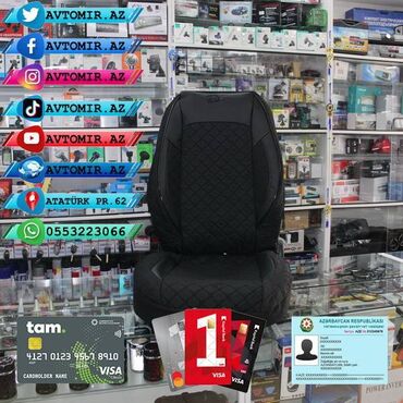 Oturacaq örtükləri: Oturacaq üçün cexol ( örtük, çexol ) istənilən avtomobilə var. Qiymət — 7