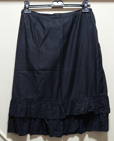 moderne bucke suknje: Midi, bоја - Crna