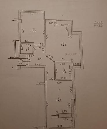Продажа квартир: 2 комнаты, 76 м², Элитка, 6 этаж, Дизайнерский ремонт — 5