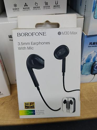 apple studio: Наушники BOROFONE BM30 Max с микрофоном - Форм‑фактор: проводные — 1