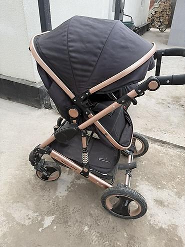 Коляски: Коляска, цвет - Черный, Б/у — 9