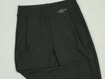 spodnie woskowane zalando: Material trousers for women, size L (EU 40)