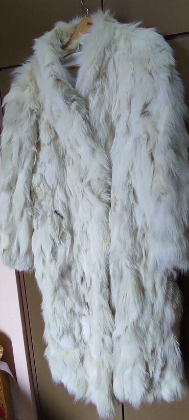 zimske jakne bele: XL (EU 42), Sa postavom, Polarna lisica, bоја - Bela