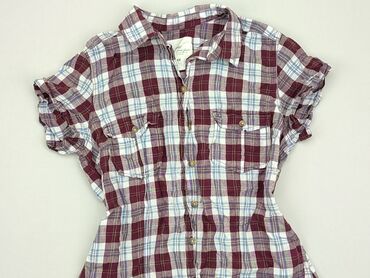 fioletowe bluzki damskie: Koszula Damska, H&M, S, stan - Dobry