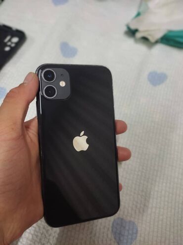 айфон корея: IPhone 11, Колдонулган, 128 ГБ, Black Titanium, Заряддоочу түзүлүш, Каптама, 80 %