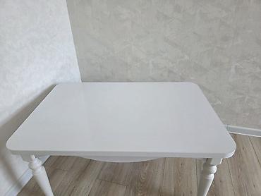 mətbəx ucun masa: Ağ rəngli yemək/çay masası Embawood dan alinib islenmir evde yer — 1