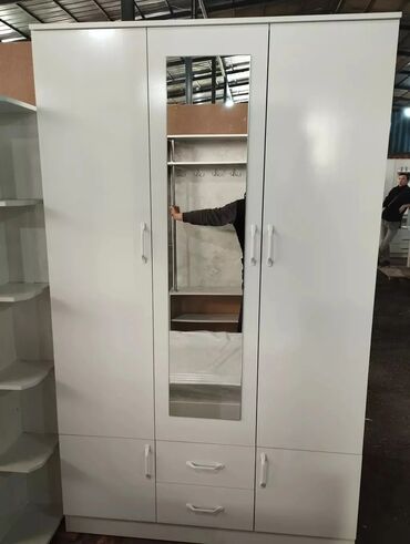 Шкафы для одежды: Шкаф для одежды, Новый, Прямой, ЛДСП — 11