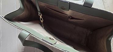 macbook canta: Nautica böyük tote çantası - Material: toxunma saman effekti olan — 3