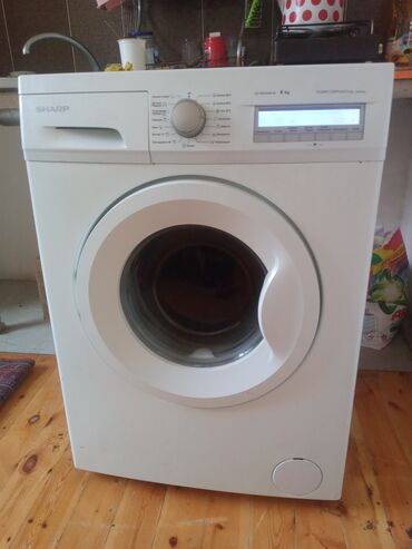 Paltaryuyan maşın Sharp, 6 kq, İşlənmiş, Avtomat, Qurutma var, Kredit yoxdur, Ünvandan götürmə