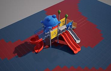 play zone: Детский игровой комплекс для двора/площадки Комплект яркого уличного — 6