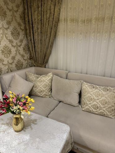 Künc divan, İşlənmiş, Açılan, Bazalı, Vеlur parça, Çatdırılma yoxdur