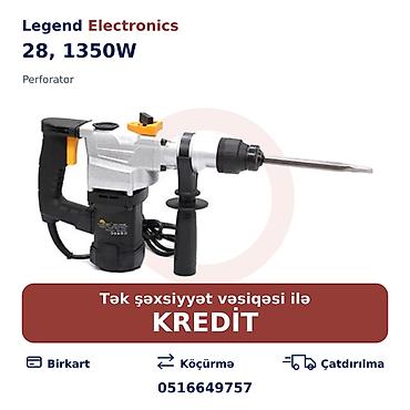 kreditle drel: Elan başlığı: Perforator 28, 1350W Elan mətni: Legend Electronics — 1