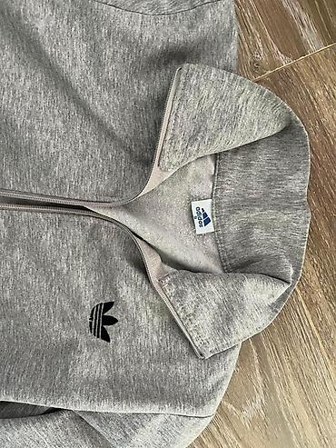 tech flees: Siva Adidas gornji deo trenerke sa rajsferšlusom - Brend: Adidas — 2