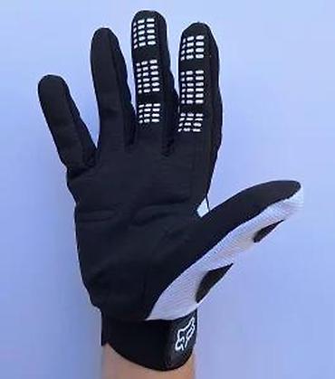 Oprema za bicikliste: FOX motocross/biciklističke rukavice – crno/belo - Lagane i — 14