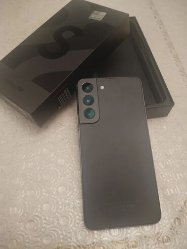 Samsung: Samsung Galaxy S22, 128 GB, rəng - Qara, Zəmanət, Sensor, Barmaq izi